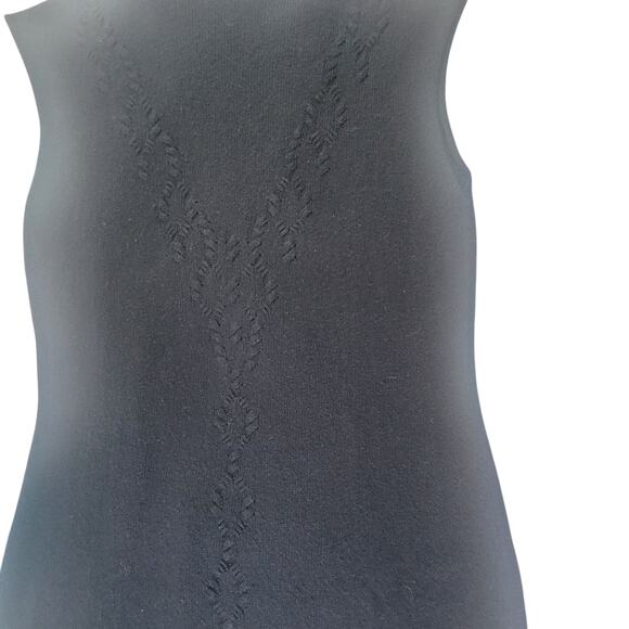 WHIM Cashmere Blend Black Knit Dress Women's SZ M - Picture 2 of 13